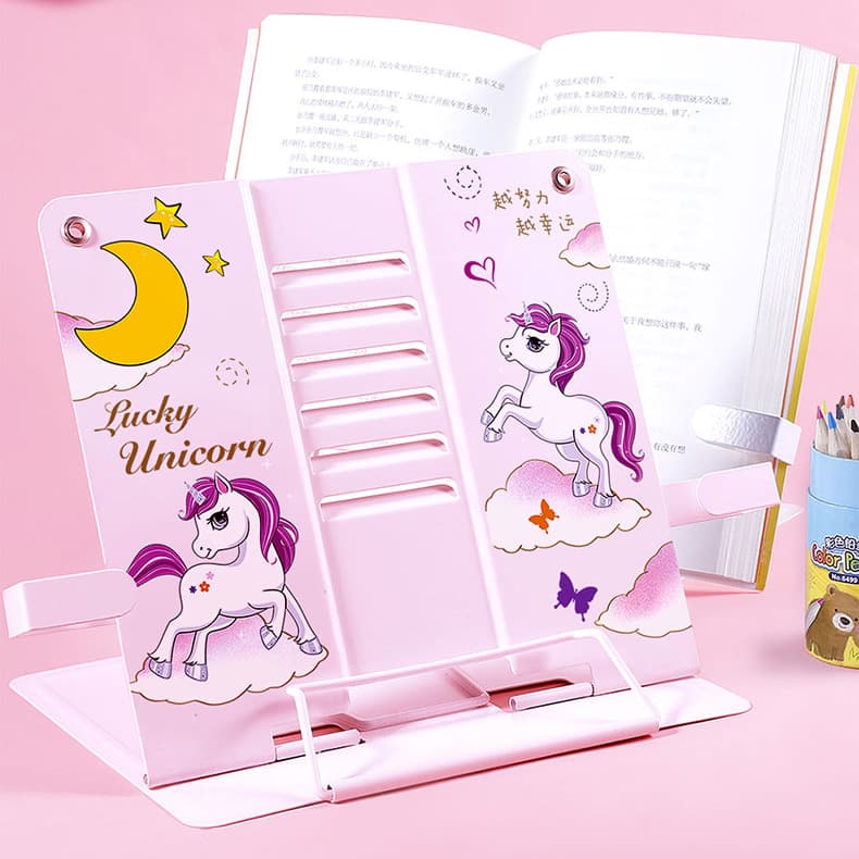 Office and Education New Style - Cute Theme, Adorable Girl's Reading Stand, Trendy Cartoon Book Holder