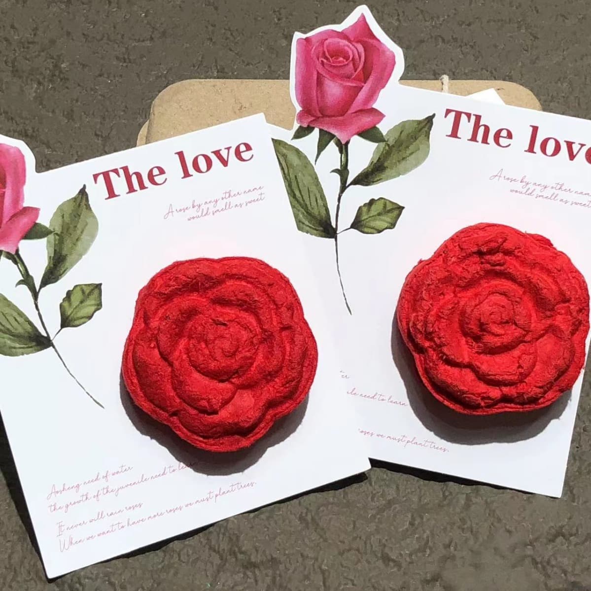 3D Flower Seed Paper Set, Valentine's Day Gifts, Holiday and Daily Gifts, Seed Paper Sprouts with Watering