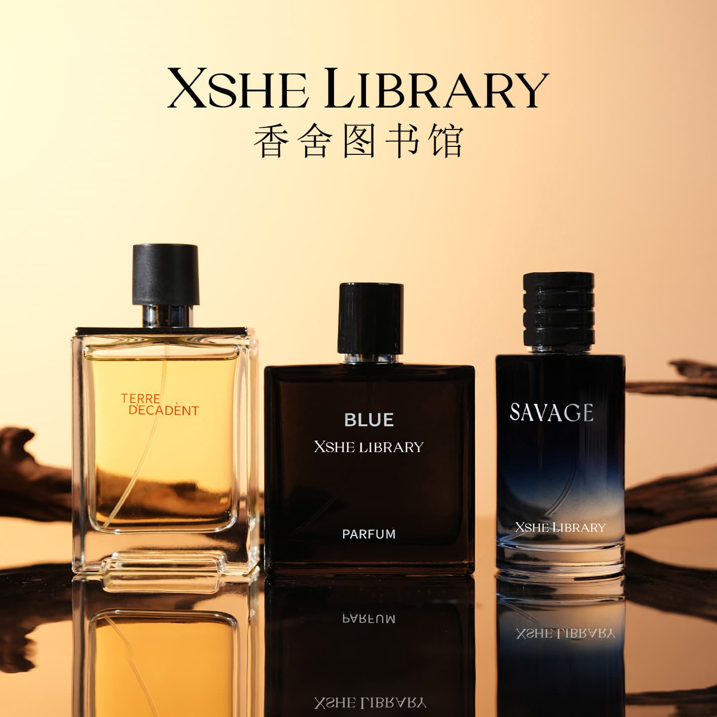XSHE LIBRARY Premium Alternative Men's Perfume Long-Lasting Fresh Woody Elegant Niche Subtle Scent