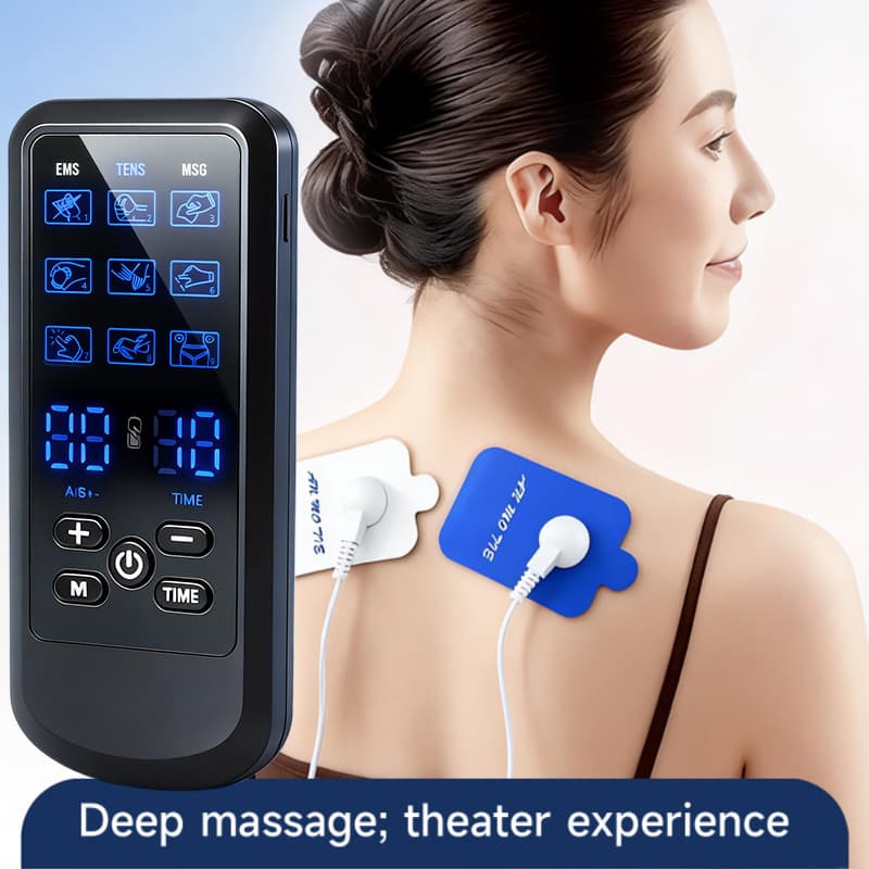 Pulse Therapy Device Home Physiotherapy Acupuncture Massager Muscle Stimulator Electrode Pads Full Body Meridian Relief