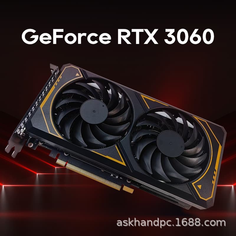 Zhiben RTX3060 12G High-Performance Desktop Discrete Graphics Card Ray Tracing Live Streaming Professional Design AI E-Sports Gaming