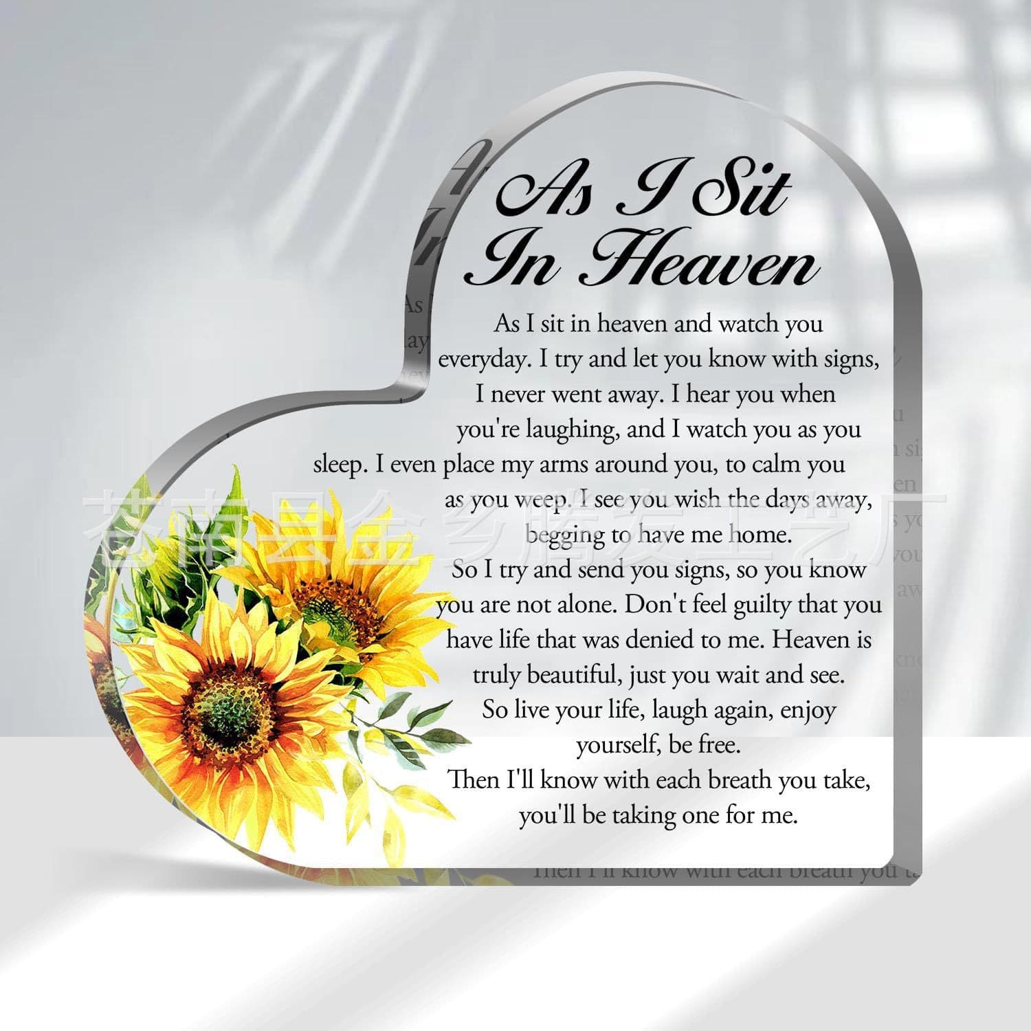 Cross-border Acrylic Heart Ornament Amazon Anniversary Gift for Mother, Friend, Lover Heart-shaped Souvenir