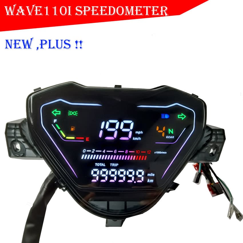 Compatible with Wave i 110 motorcycle modified digital instrument cluster Southeast Asia hot sale automatic brightness adjustment