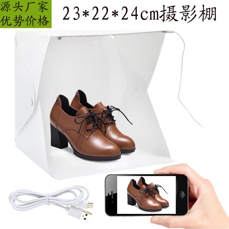 Foldable portable LED mini photography studio softbox light, small and easy waterproof photography prop