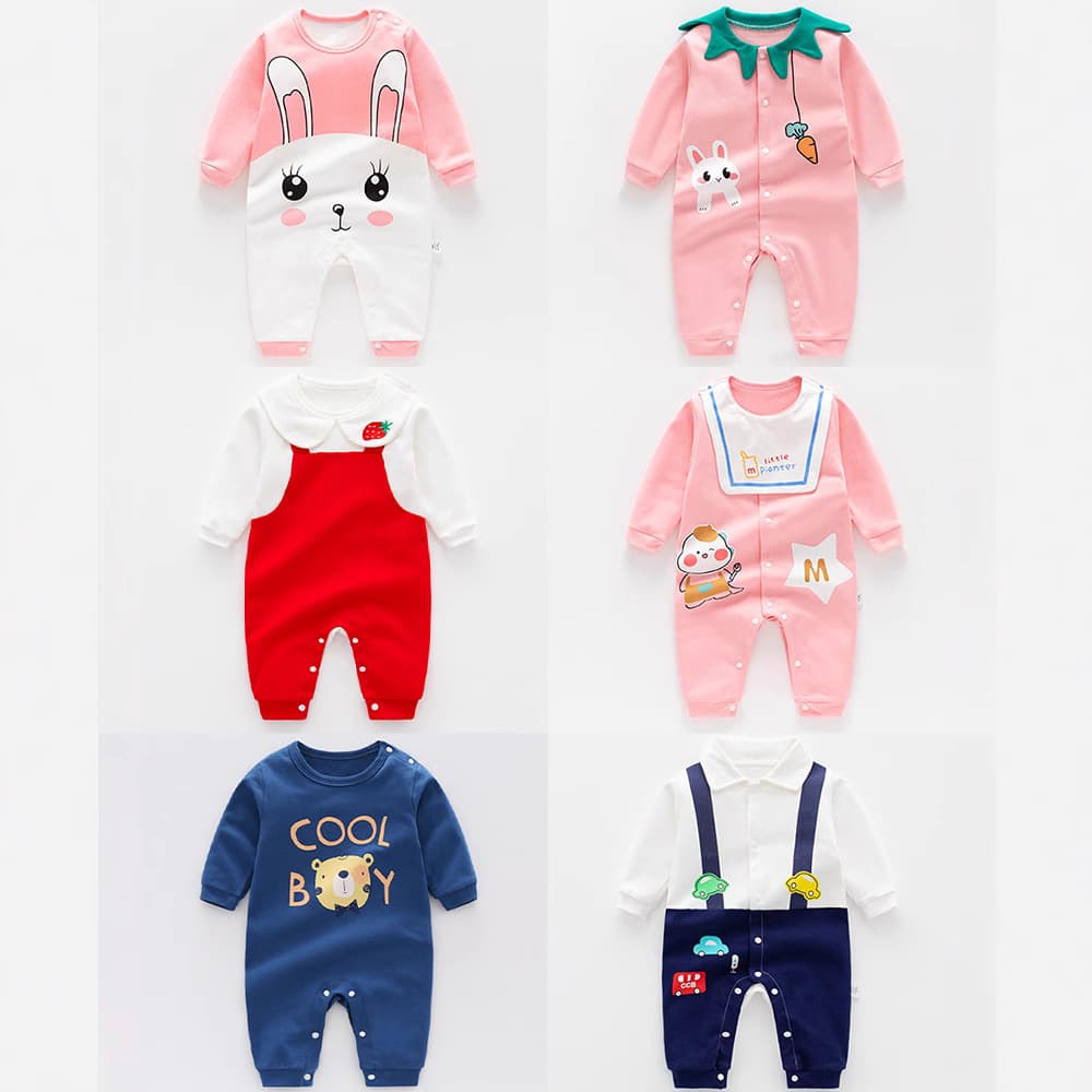 Baby Girl Romper Suit Autumn Clothes Small Children's Clothes Harriett Spring Autumn Crawling Suit 2 Sleepwear 3 Newborn 0 Years Old 1
