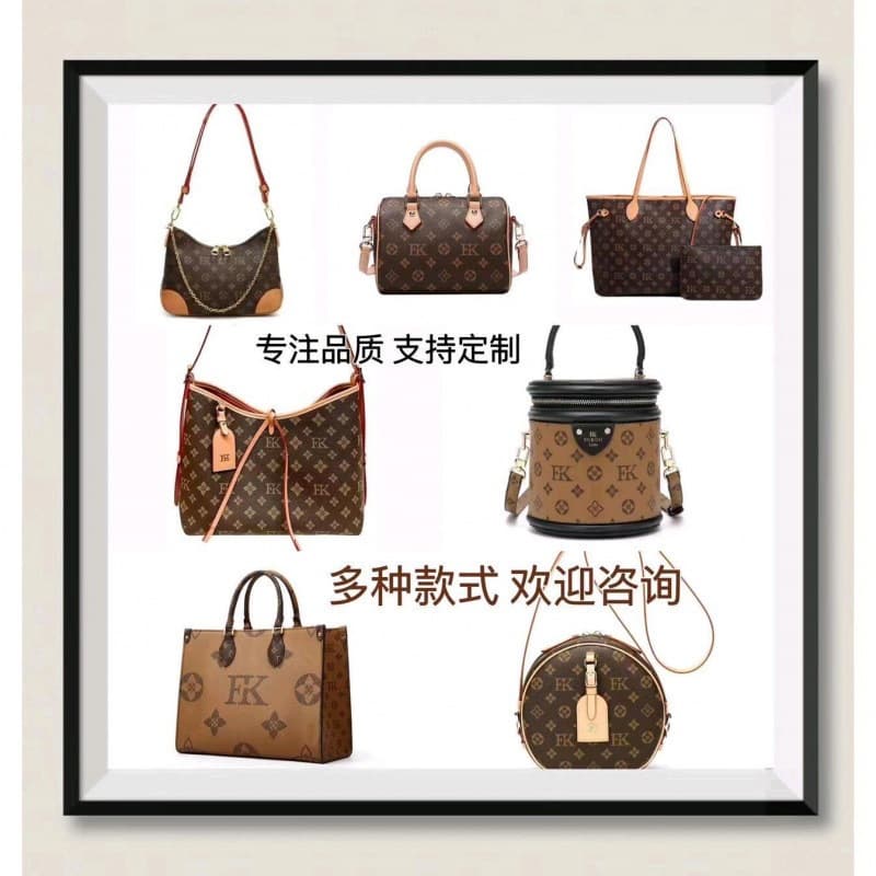 Vintage Monogram Croissant Bag Underarm Bag Tote Bag Summer High-End Large Capacity Shoulder Bag Crossbody Bag for Women
