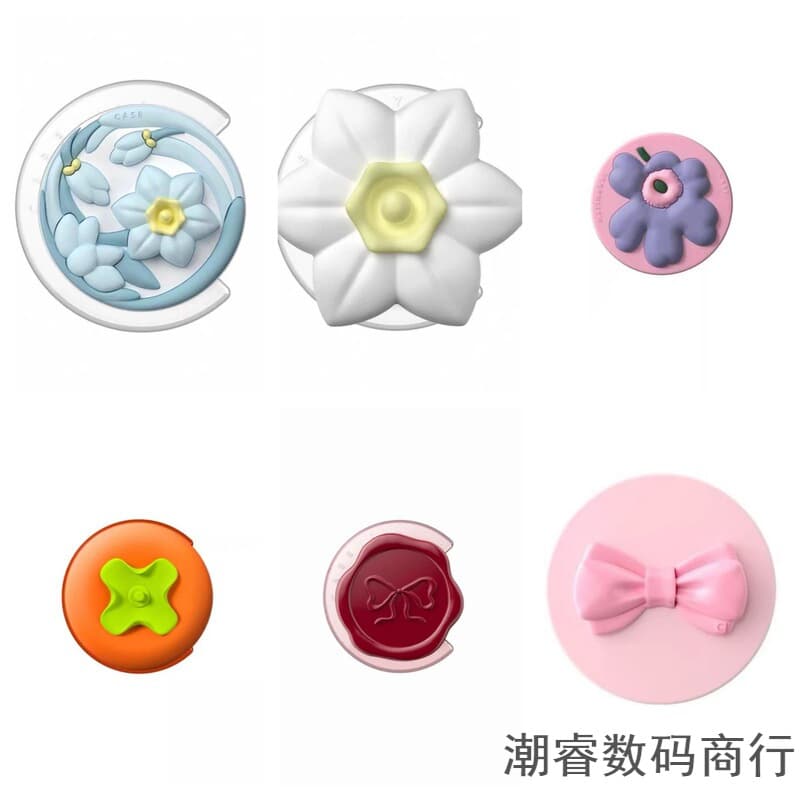 Celebrity Style 3D Orange Bow Daffodil Magnetic MagSafe Airbag Stand Anti-Drop Women's