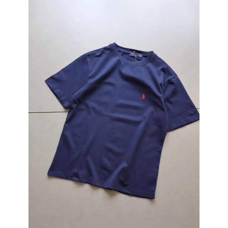 2026 Summer New Cotton Crew Neck Slim Fit Short Sleeve Men's Breathable Embroidered Logo T-Shirt European Size