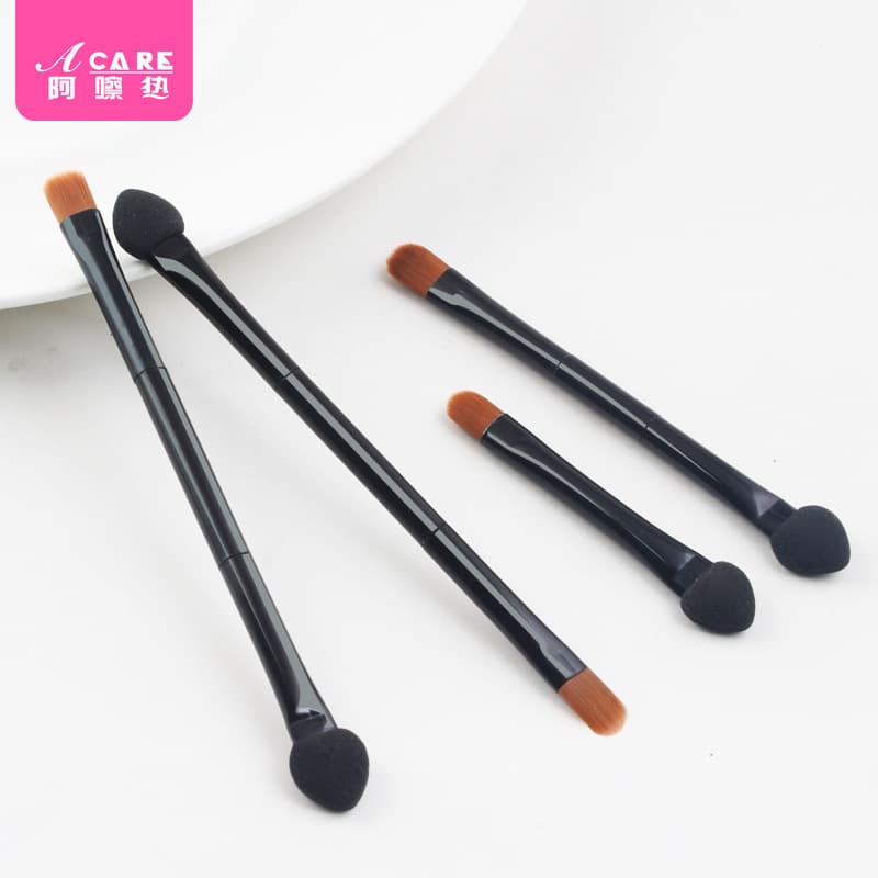 Free shipping/eye shadow brush/double-ended B1p601-eye shadow stick sponge double-ended eye makeup brush