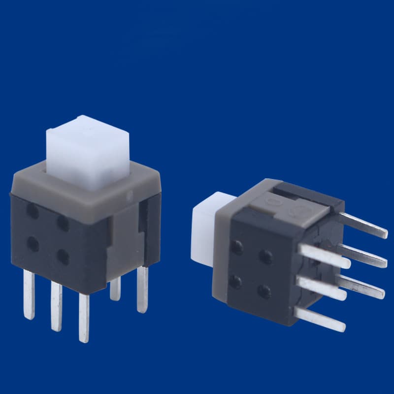 Factory Sales 5.8*5.8 Self-locking/Non-locking Key Switch Flat Head High Head Double Row Single Row 5.8*5.8 Self-locking Switch
