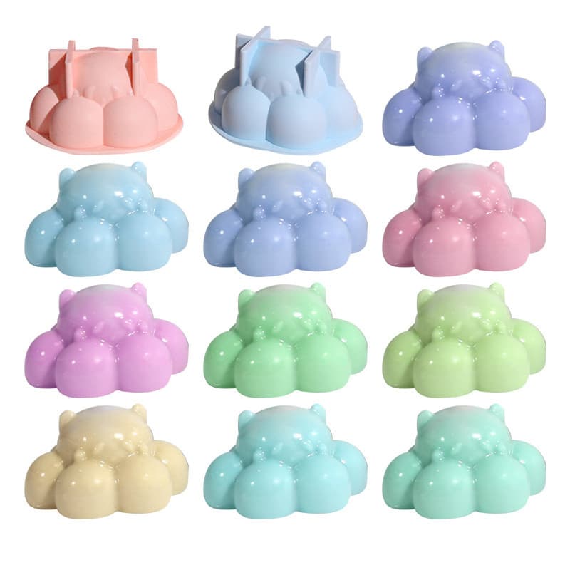 DIY Resin Mold Cloud Bear Silicone Mold Cake Baking Candle Mold Cross-Border Exclusive