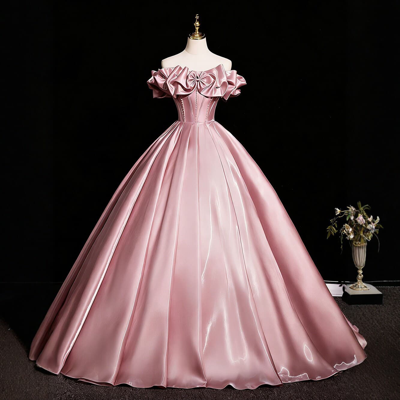 Luxury One-Shoulder Satin Evening Gown 2026 New Summer Student Art Exam Host Banquet Wedding Dress
