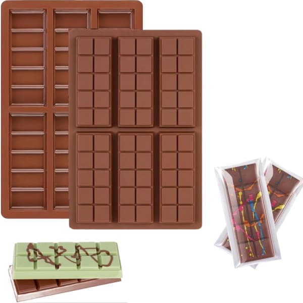 Hot Selling 6-Cell Chocolate Mold, Food-Grade Silicone Baking Mold, DIY Kitchen Cake Mold, Cross-Border Supply