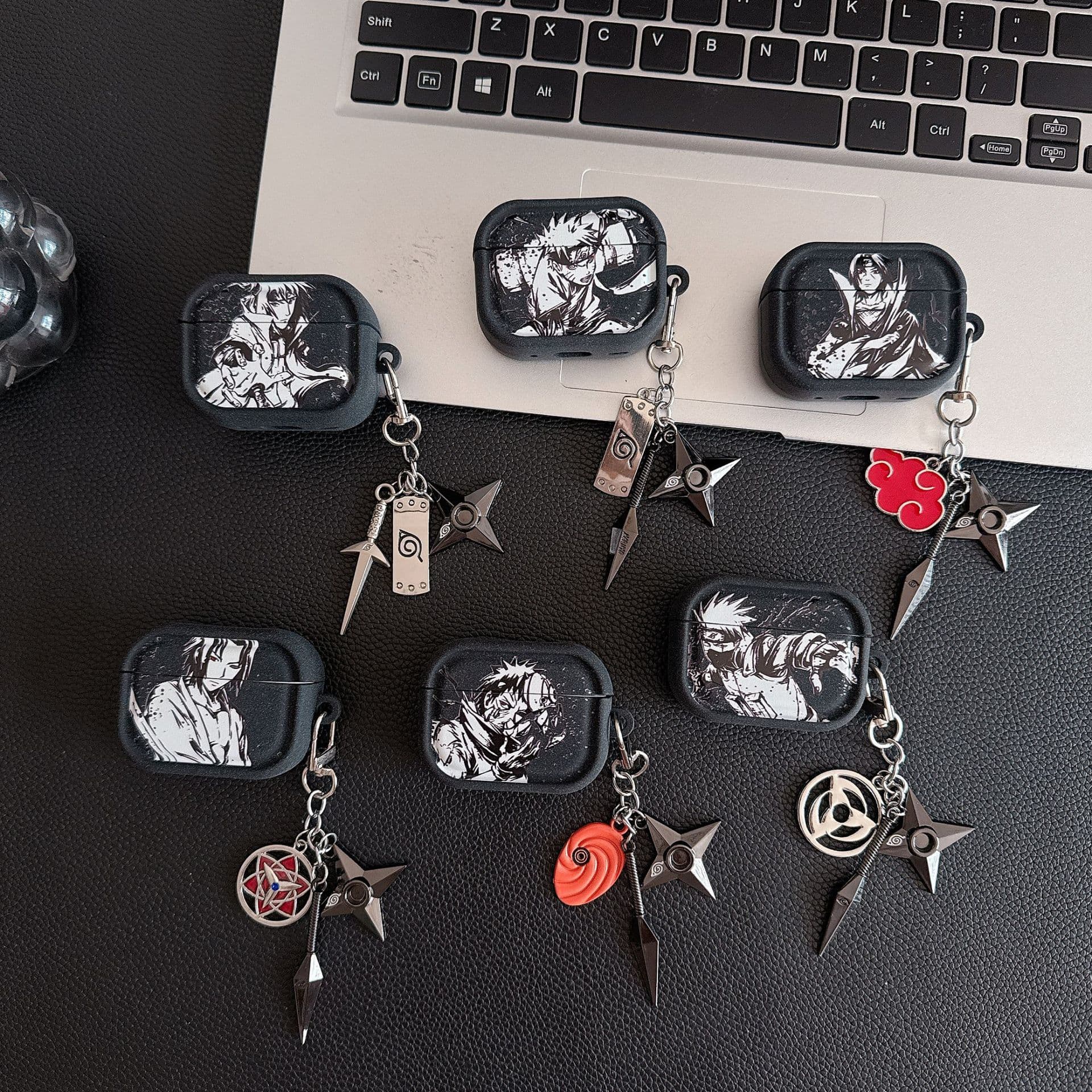 Ink Style Naruto Silicone Earphone Case for AirPods 4th Generation Apple AirPods Pro 3/1/2