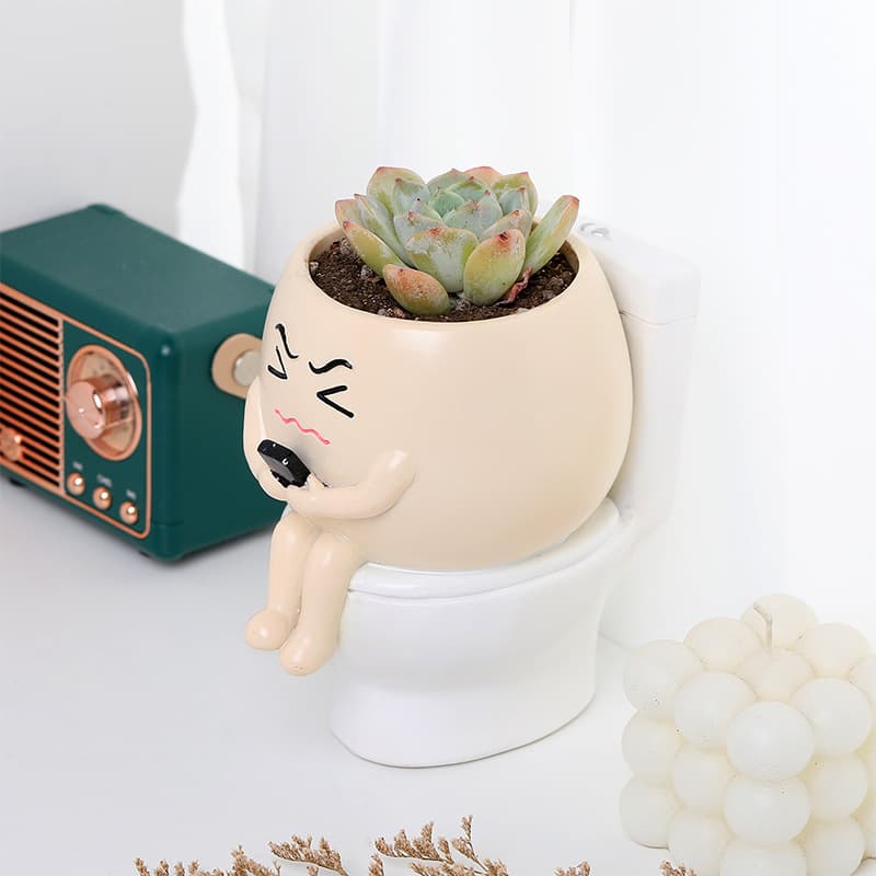 New Cross-border Cute Succulent Swing Flower Pot Craft Creative Home Decor Personalized Flower Pot Outdoor Garden Decoration