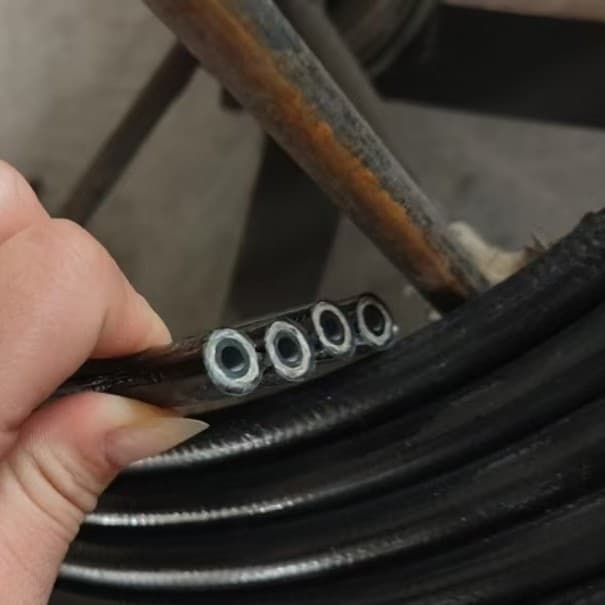 High Pressure Three-Line Resin Hydraulic Dual Hose, Forklift-Specific Hydraulic Hose Support, High Pressure Oil Pipe