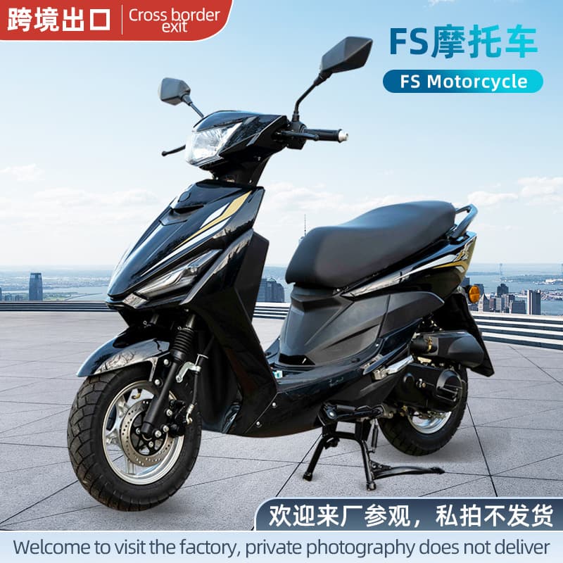 FS Cross-border Export Gasoline Two-Wheel Scooter Motorcycle 125cc Fuel Commuter Bike Cross-border Export Exclusive Supply