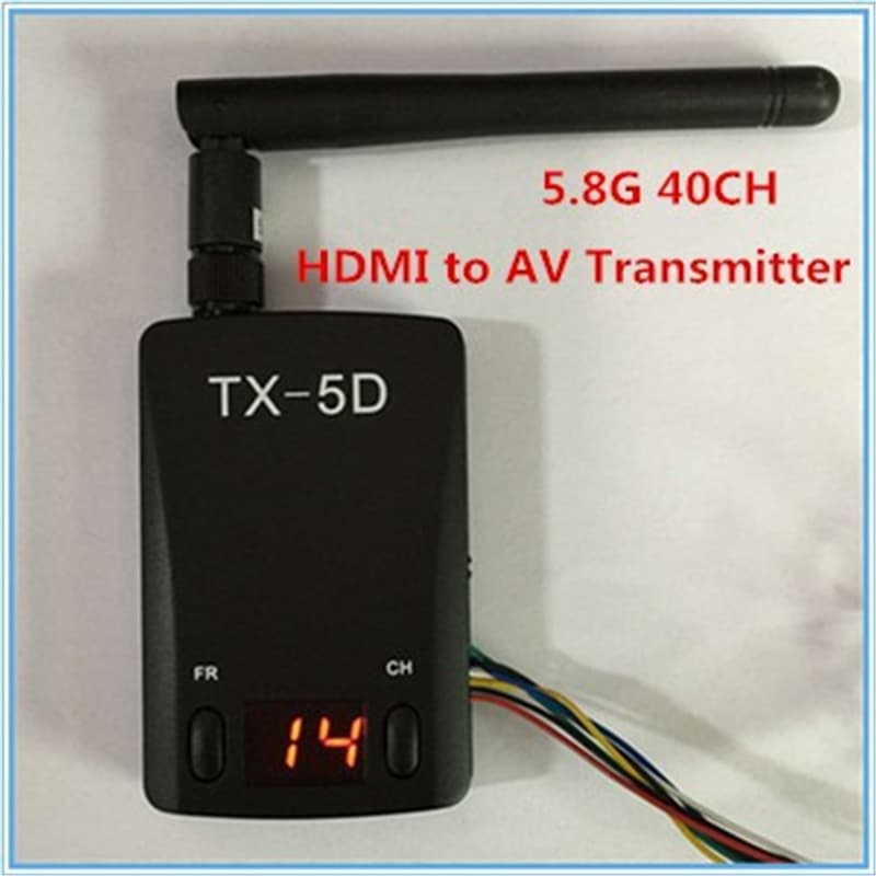 FPV 5.8G Video Transmitter TX-5D 600mw FPV Aerial Transmitter, Supports HDMI Dual Video Input.