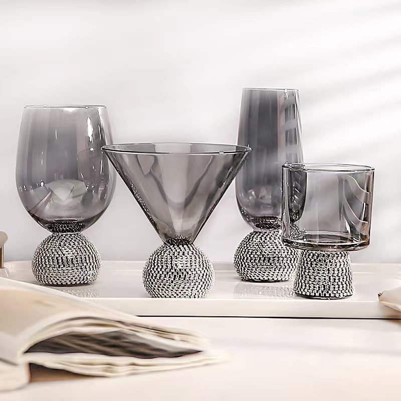 INS Red Wine Glass, Glass Wine Glass, Juice Glass, Cocktail Glass, Whiskey Glass, Bohemian Light Luxury Vintage