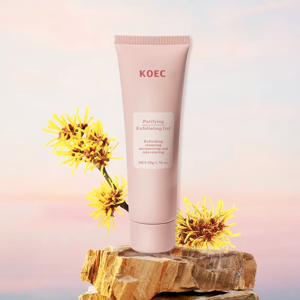 KOEC Facial Exfoliating Gel Moisturizing Deep Cleansing Dead Skin Removal Face Mask Wholesale Face Scrub Exfoliant Moisturizer