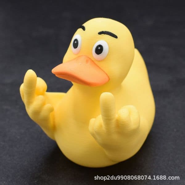 Cross-border new Middle Finger Duck middle finger little yellow duck duck water toy for children