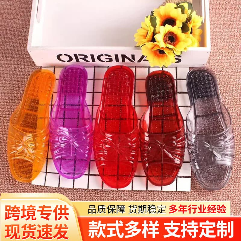 Factory Direct Women's Slippers, Comfortable, Soft, Breathable, Non-Slip, Crystal Clear, Affordable Street Stall Style, Vietnamese Hot Selling