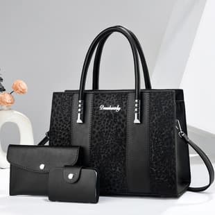 Cross-border Fashion Stitching Women's Handbag, High-end Contrast Color Crossbody Bag, Large Capacity Multi-compartment Commuter Bag Wholesale