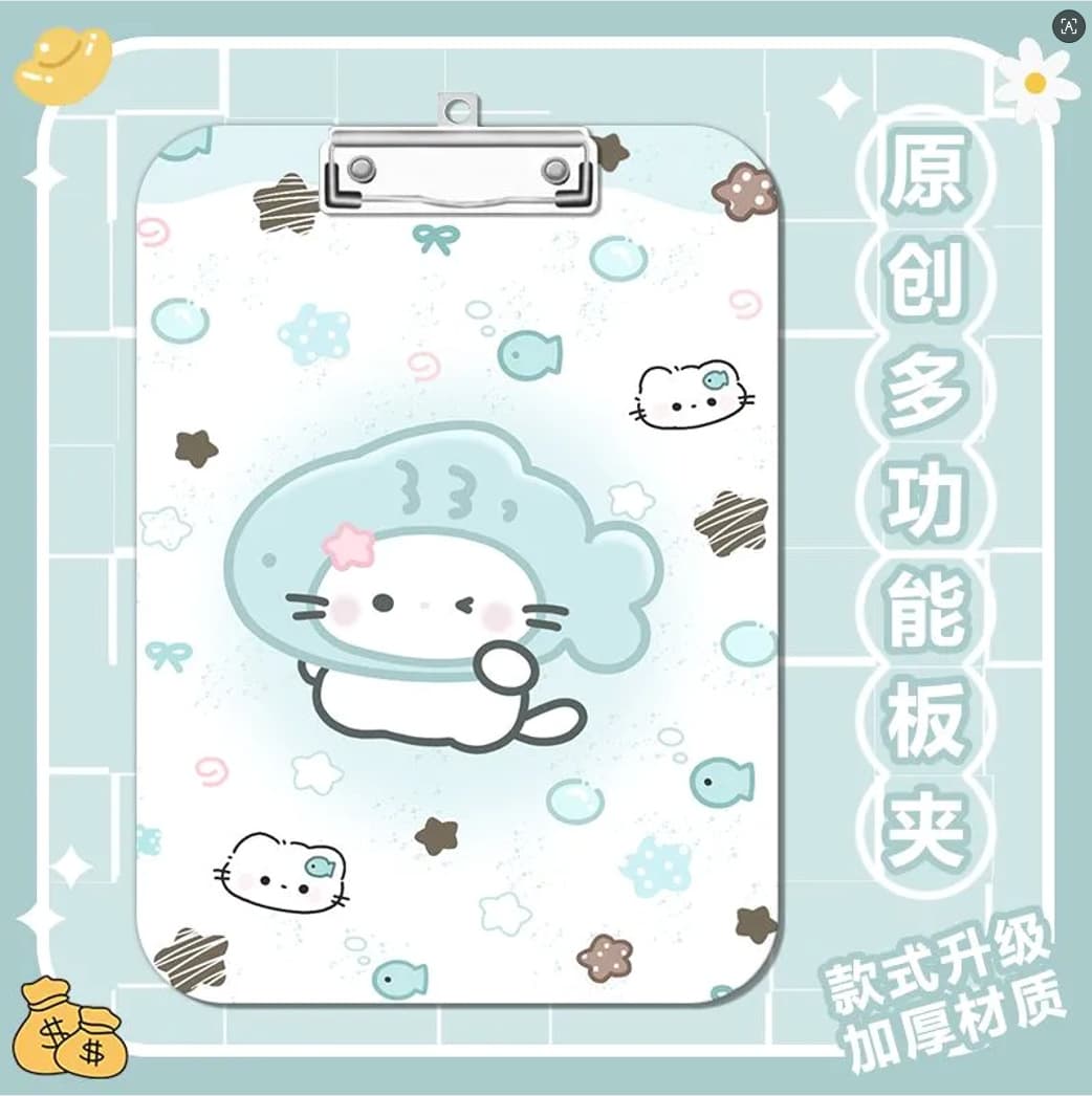 Chiikawa Anime Usagi Folder Board A4 Writing PP Clipboard Pad Student Document Exam Folder