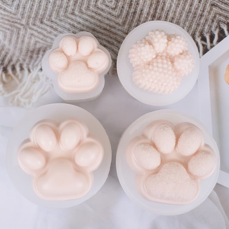 Cat Claw Fondant Silicone Mold Baking Jelly Pudding DIY Car Decoration Handmade Soap Mold