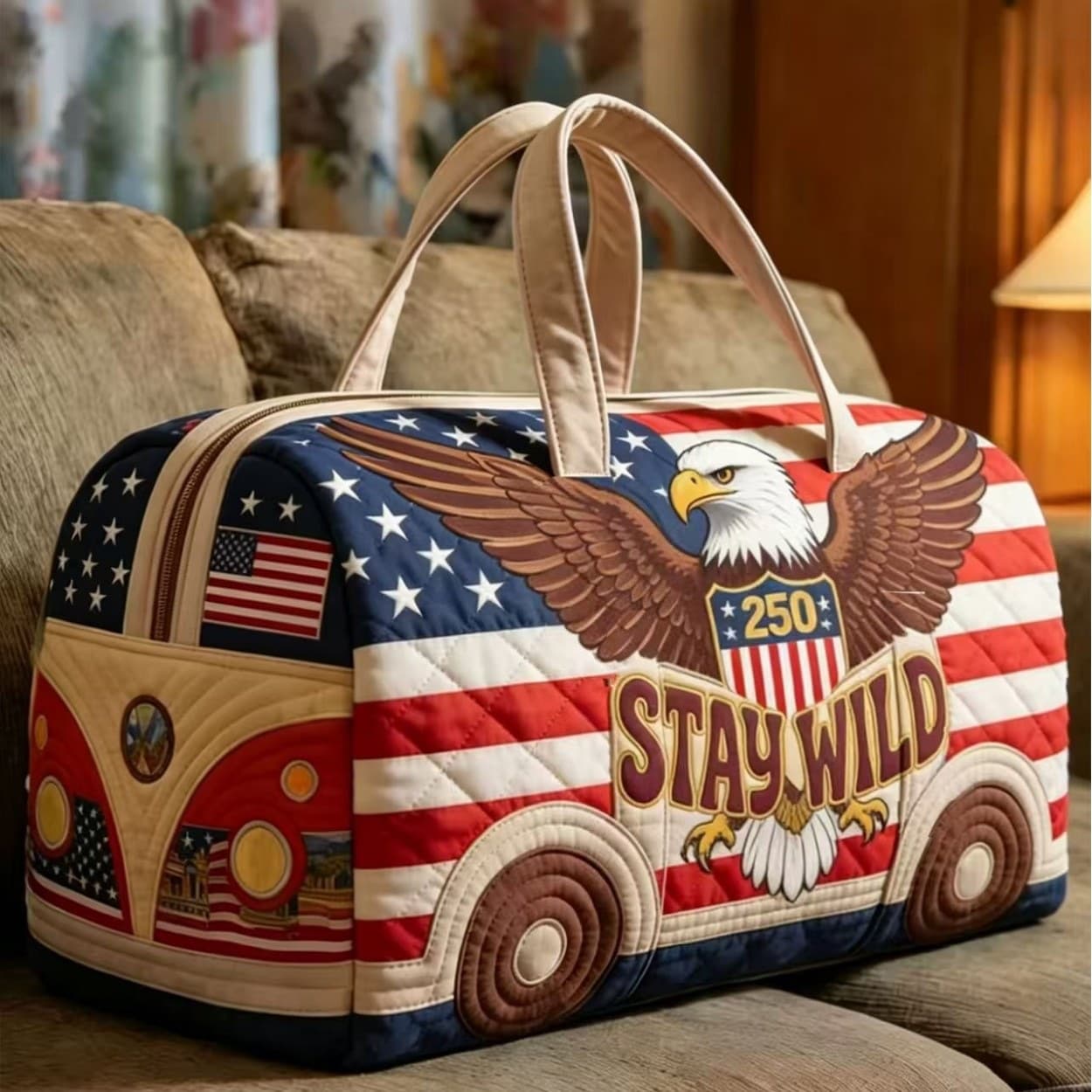 Y2K 2026 Amazon independent station TEMU cross-border hot style travel portable digital printing multi-function bag