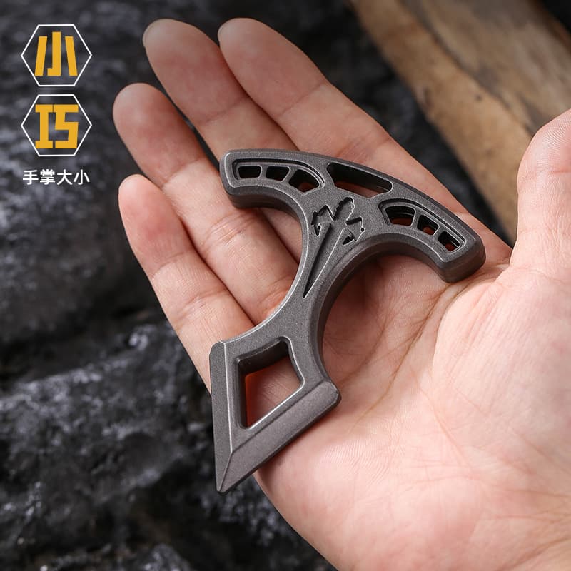 Cross-border customized alloy brass knuckles outdoor portable mini multi-functional car window breaker hammer home bottle opener