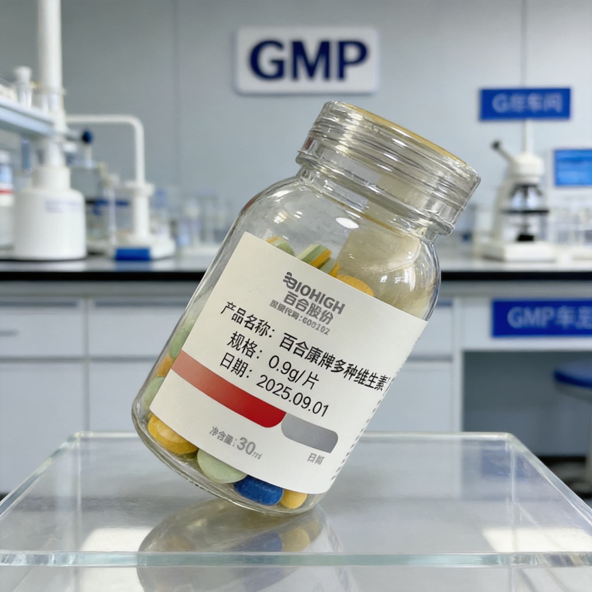 Blue Hat Registered Multivitamin and Mineral Tablets New Dosage Form Dual-Color Private Label OEM One-Stop Launch