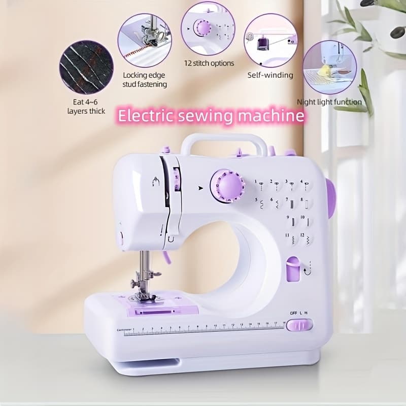 2025 new cross-border drop shipping portable sewing machine electric sewing machine suitable for beginners