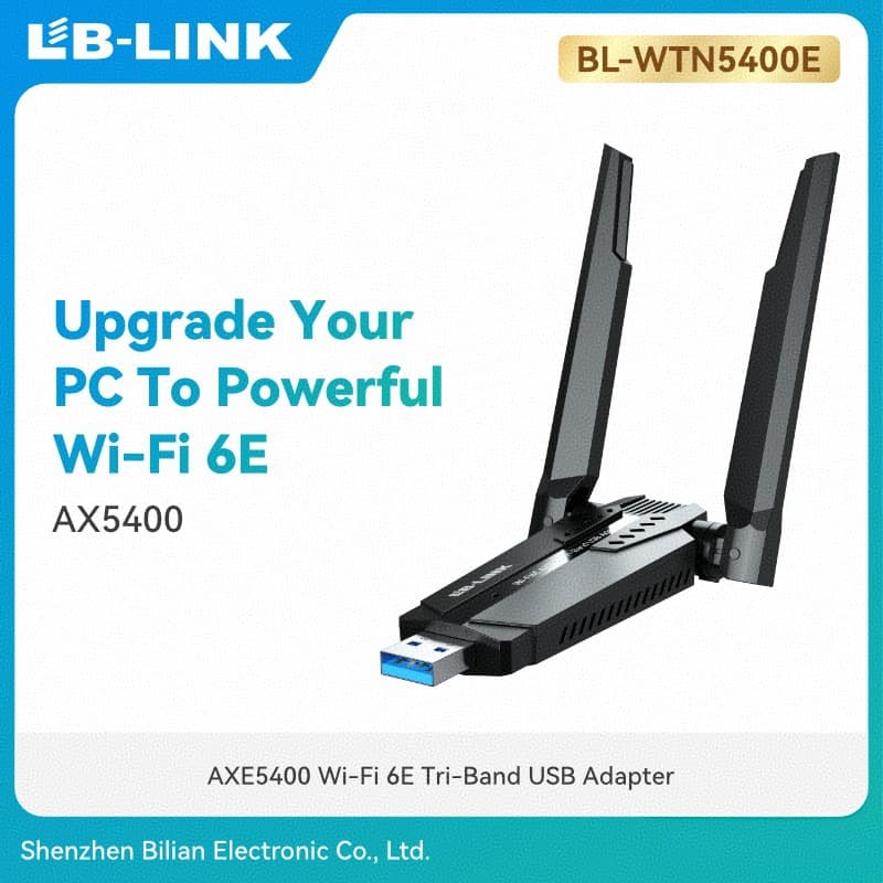 AX5400M wireless network card tri-band 3.0 USB receiver driver-free wifi6E gaming 6G tri-band high-speed