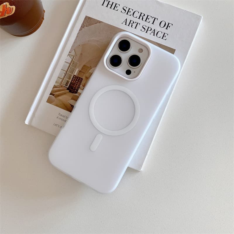 Suitable for iPhone 17pm mobile phone case two-in-one jelly magnetic suction Apple 16promax skin-feel matte protective cover