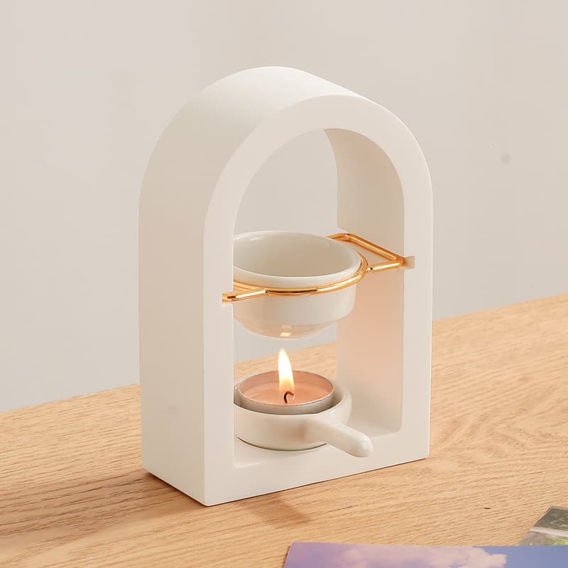 Gypsum arch golden aromatherapy stove essential oil lamp stove scented wax stove household candle lamp stove Amazon cross-border spot
