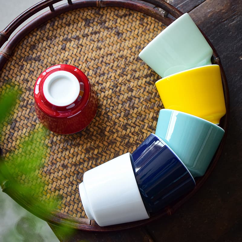 Ceramic Tea Tasting Cup, Conical Tea Cup, Gongfu Tea Set, Personal Single Cup, Host Cup, Small Tea Bowl, Home Tea Cup