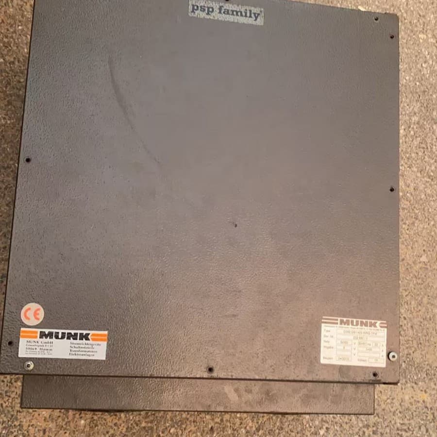 MUNK Rectifier D380G8/1400 WRG-TFM 8V 1400A DC Power Supply MUNK Rectifier