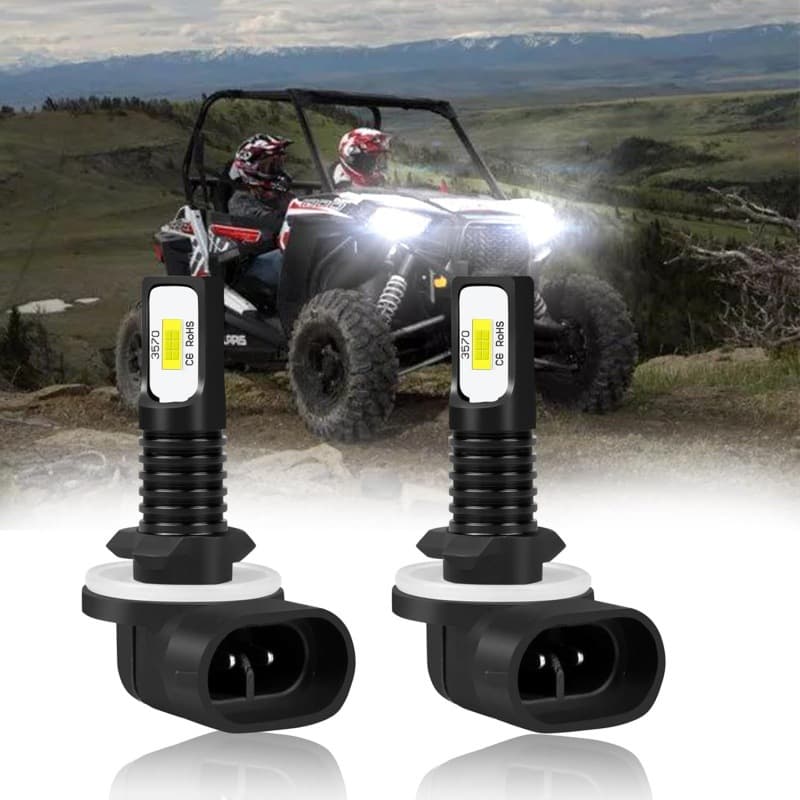 880 881 80W 3570 2SMD 6000K White High Brightness Decoding Light Car LED Front Fog Light H27