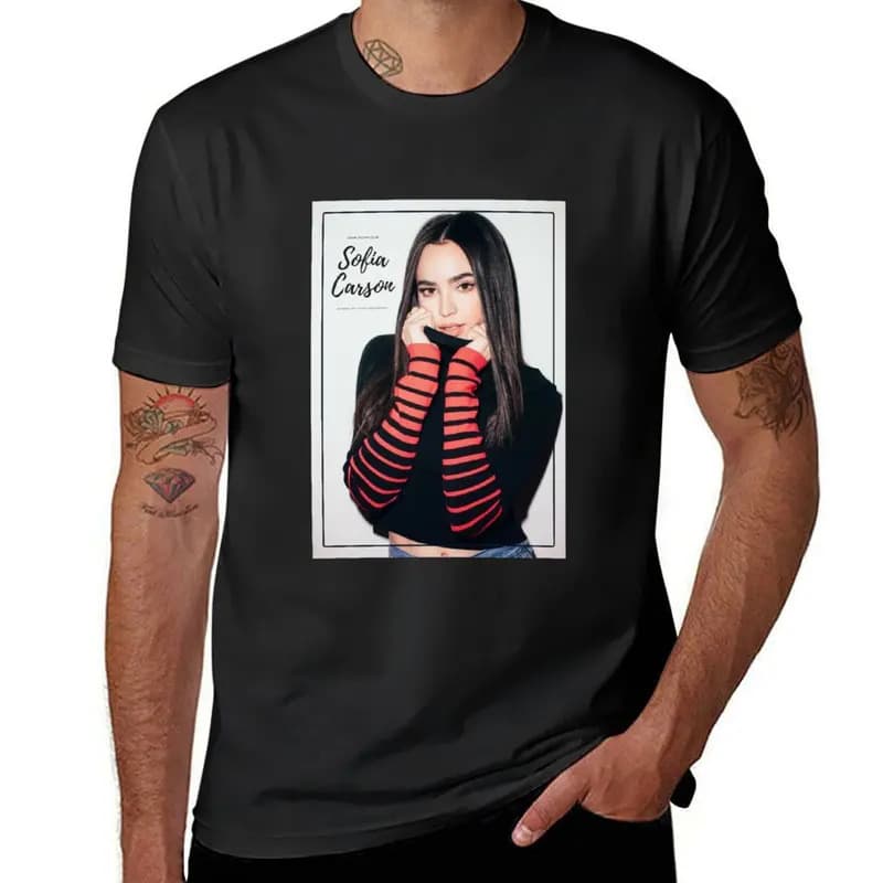 [Cross-border European code] Sofia Carson T-Shirt anime figures oversized