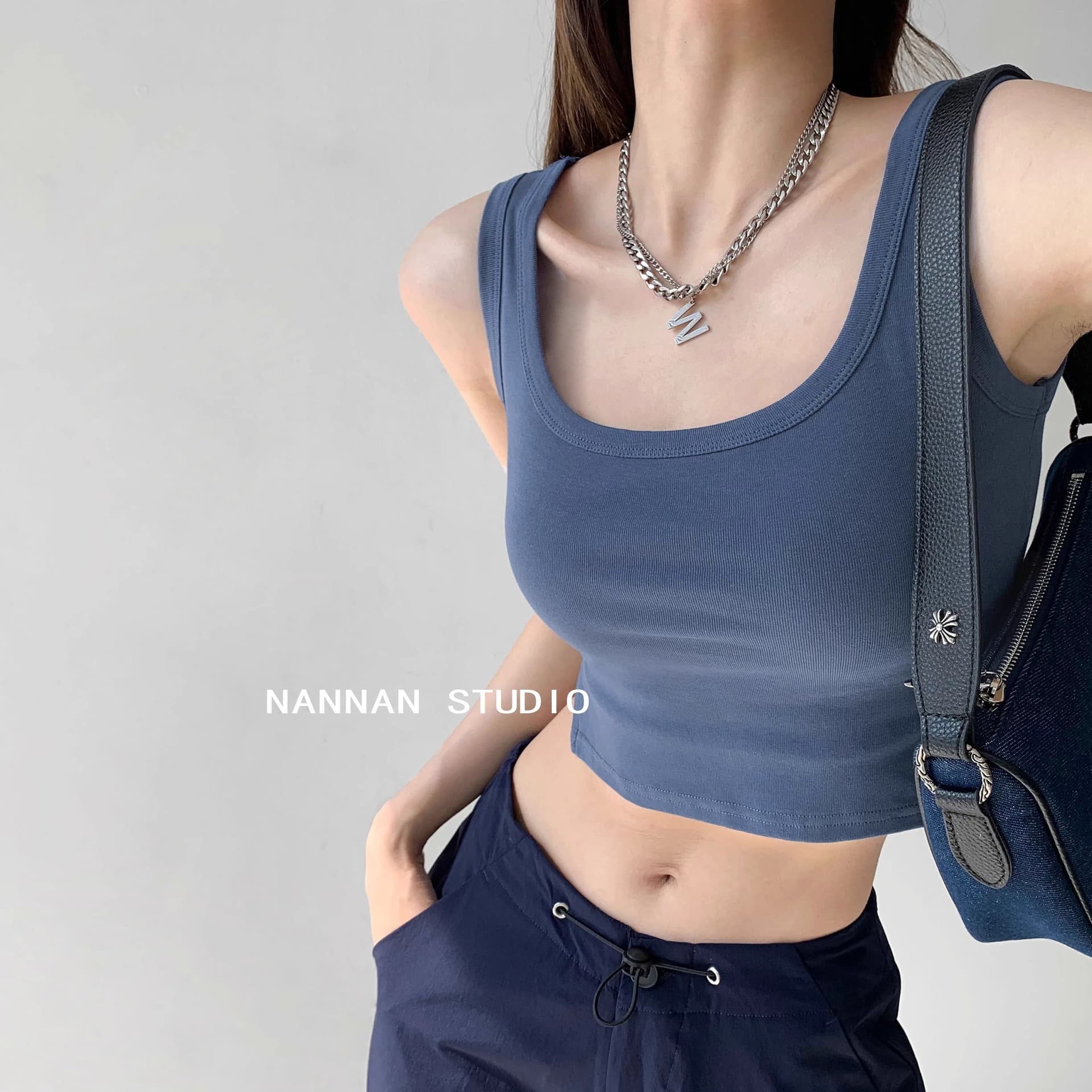 Sweet & Spicy Camisole Tank Top for Women Summer Outerwear Inner Layer Base Tee Spicy Girl Sleeveless Sporty Short Crop Top