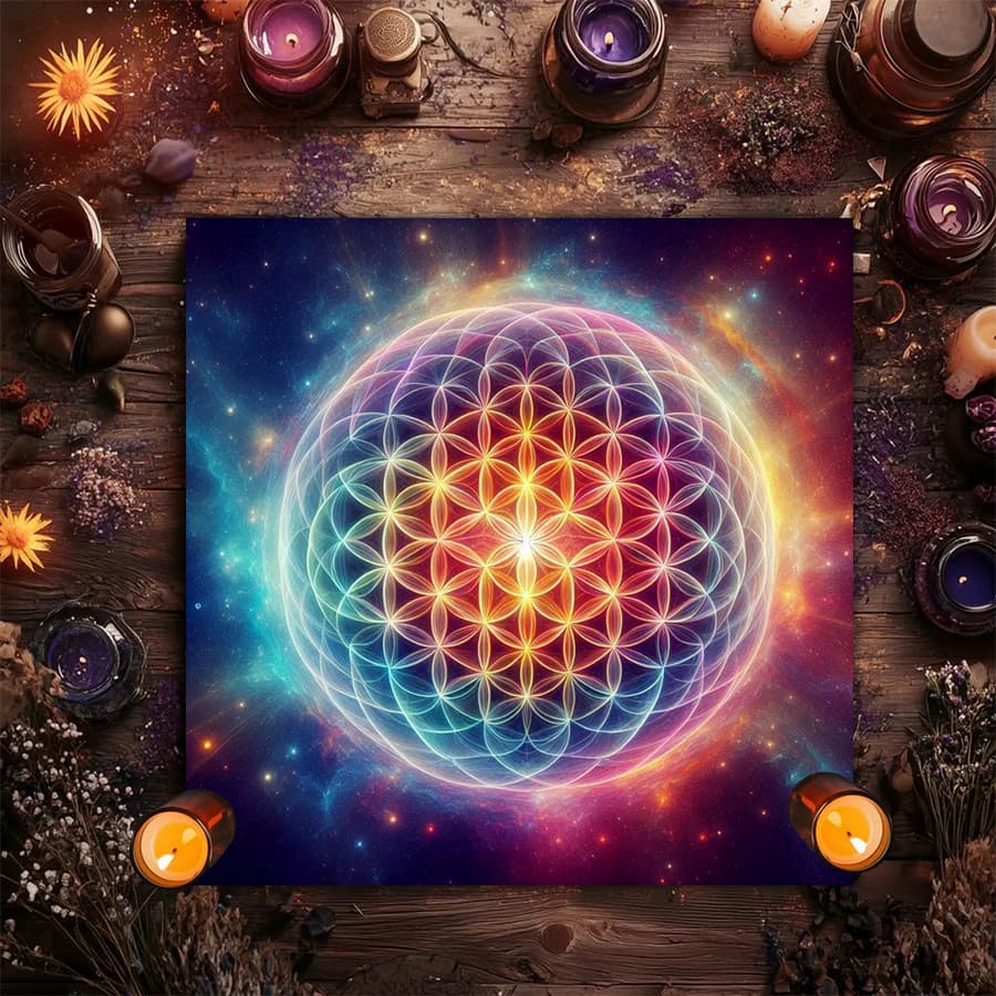 Cross-border best-selling moon phase energy symbol altar cloth five-star tarot card black oracle mat tarot tablecloth
