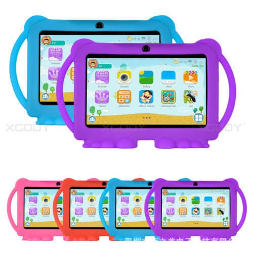 T702 Android 7-inch children's tablet with leather case, early education smart machine, drawing learning, Ai Wawa cross-border