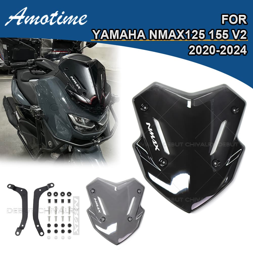 Suitable for Yamaha Nmax125 155 V2 2020-2024 Competitive Front Windshield Deflector Cover Non-Destructive Shield
