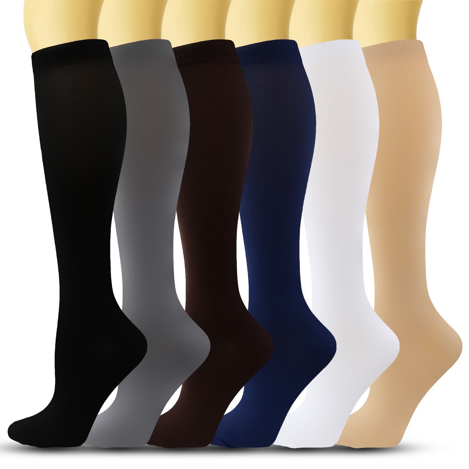 Amazon elastic socks, cycling long compression socks, unisex calf outdoor fitness, running sports pressure socks