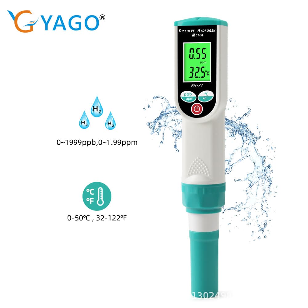Cross-border H2 Hydrogen Rich Test Pen Hydrogen Water Cup Hydrogen Production Tester Hydrogen Rich Water Detection Pen Water Quality Tester