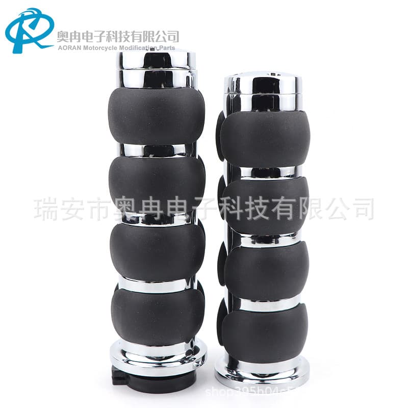Retro Harley Handlebar Grip Handlebar Rubber Zinc Alloy Handlebar Grip Round Head Flat Head Non-Assist 25 or 22MM Harley