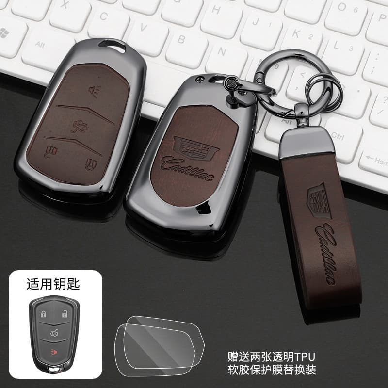 Suitable for Cadillac key cover metal shell XT6 XT5 CT5 car shell XT4 buckle CT6 high-end ATSL bag XTS