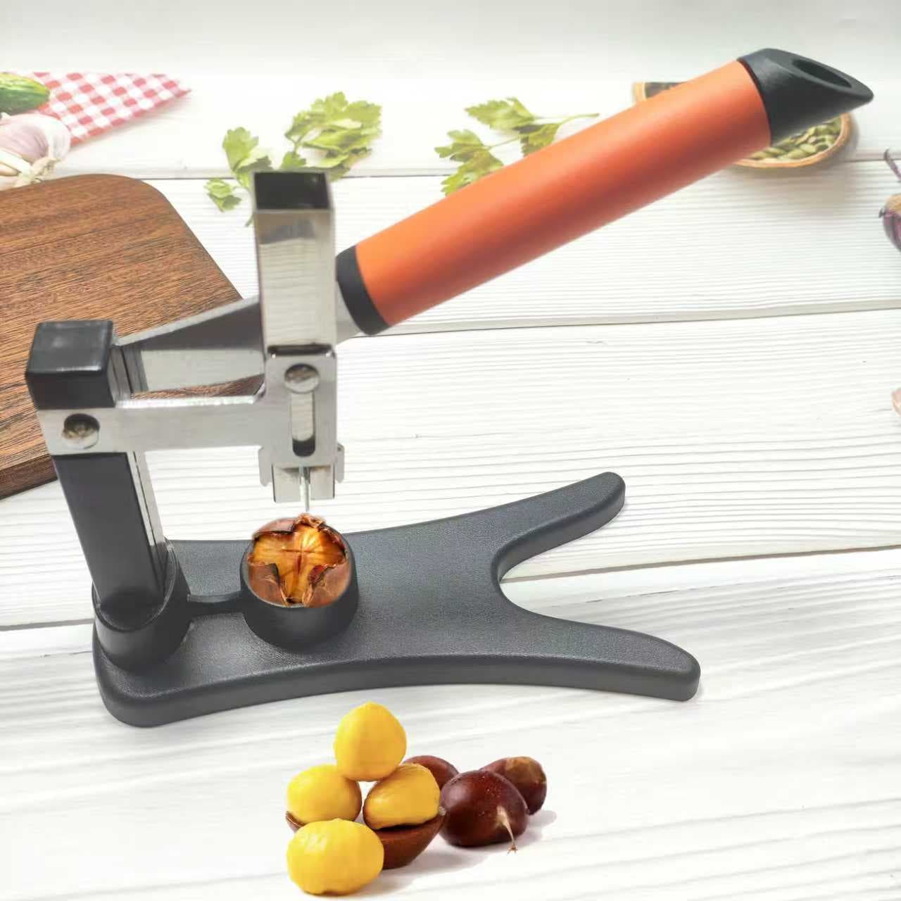 New Chestnut Sheller Cross Cutter Press Type Fast Shelling Walnut Sheller Chestnut Clip