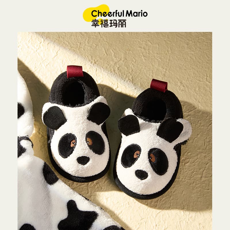 Happy Mary children's cotton shoes, boys' winter children's home shoes, baby cotton shoes, toddler girls' indoor fur shoes